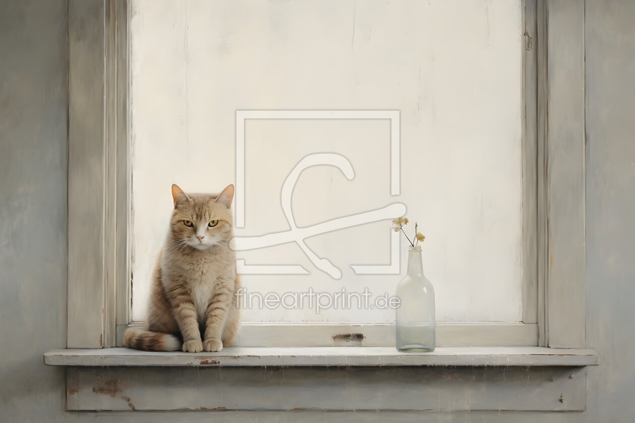Bild-Nr.: 12829553 Katze am Fenster erstellt von Heike  Hultsch