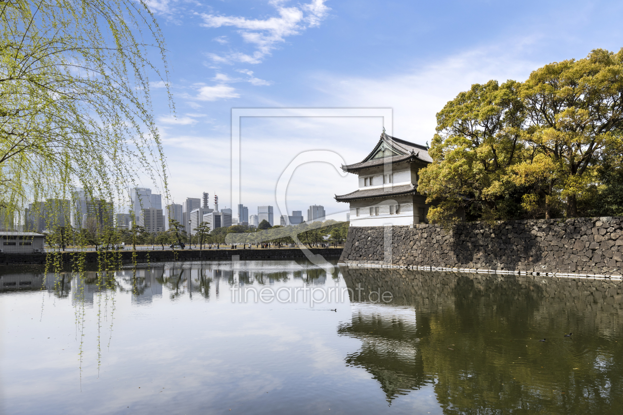 Bild-Nr.: 12836091 Sakurada Tatsumi Yagura mit Tokio Skyline erstellt von Melanie Viola