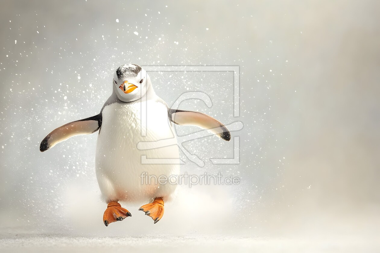 Bild-Nr.: 12839892 Pinguin im Schnee erstellt von Heike  Hultsch