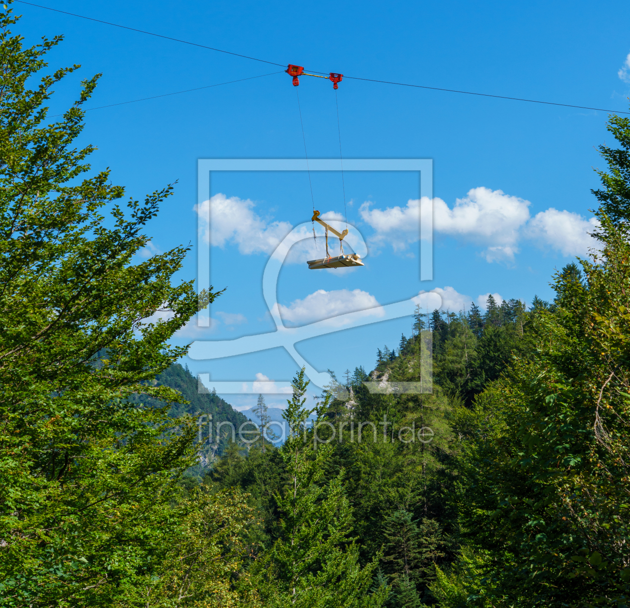 Bild-Nr.: 12842530 Seilbahnbau im Karwendel erstellt von wompus