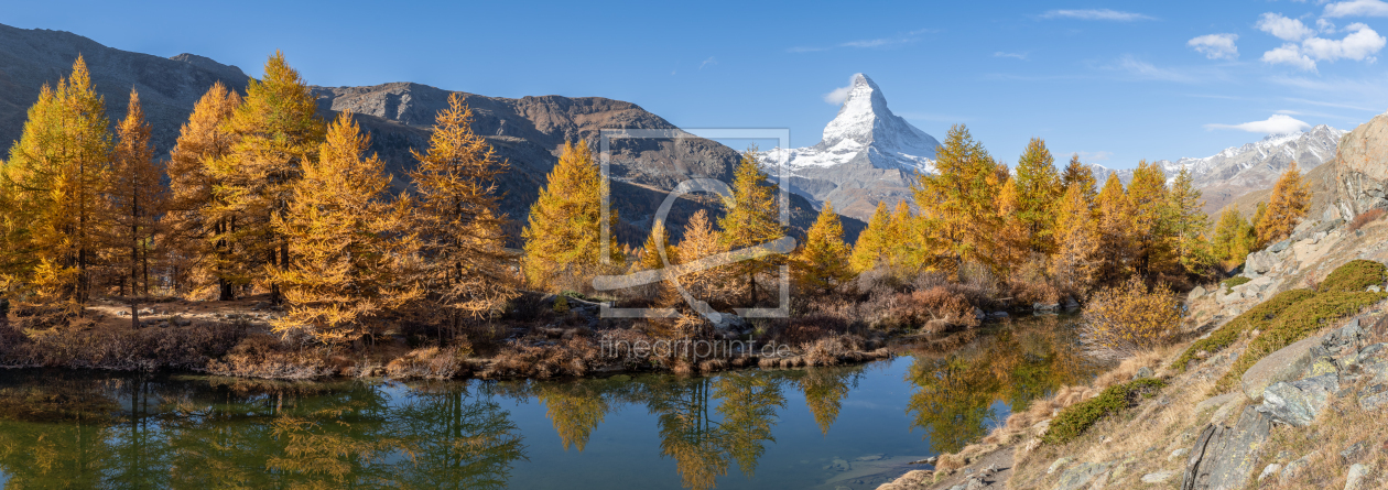 Bild-Nr.: 12848418 Grindjisee und Matterhorn Panorama im Herbst erstellt von eyetronic