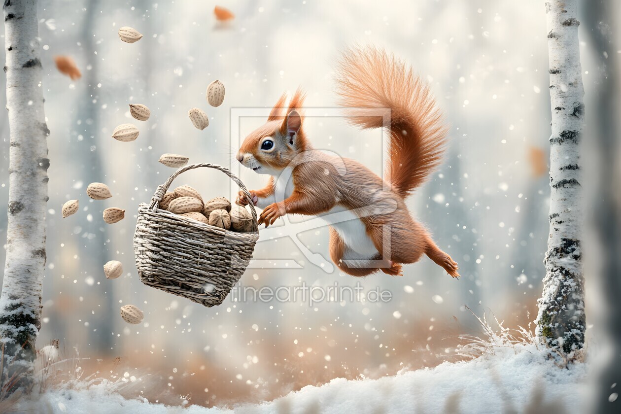 Bild-Nr.: 12871425 Eichhörnchen und Sammelleidenschaft KI erstellt von Heike  Hultsch