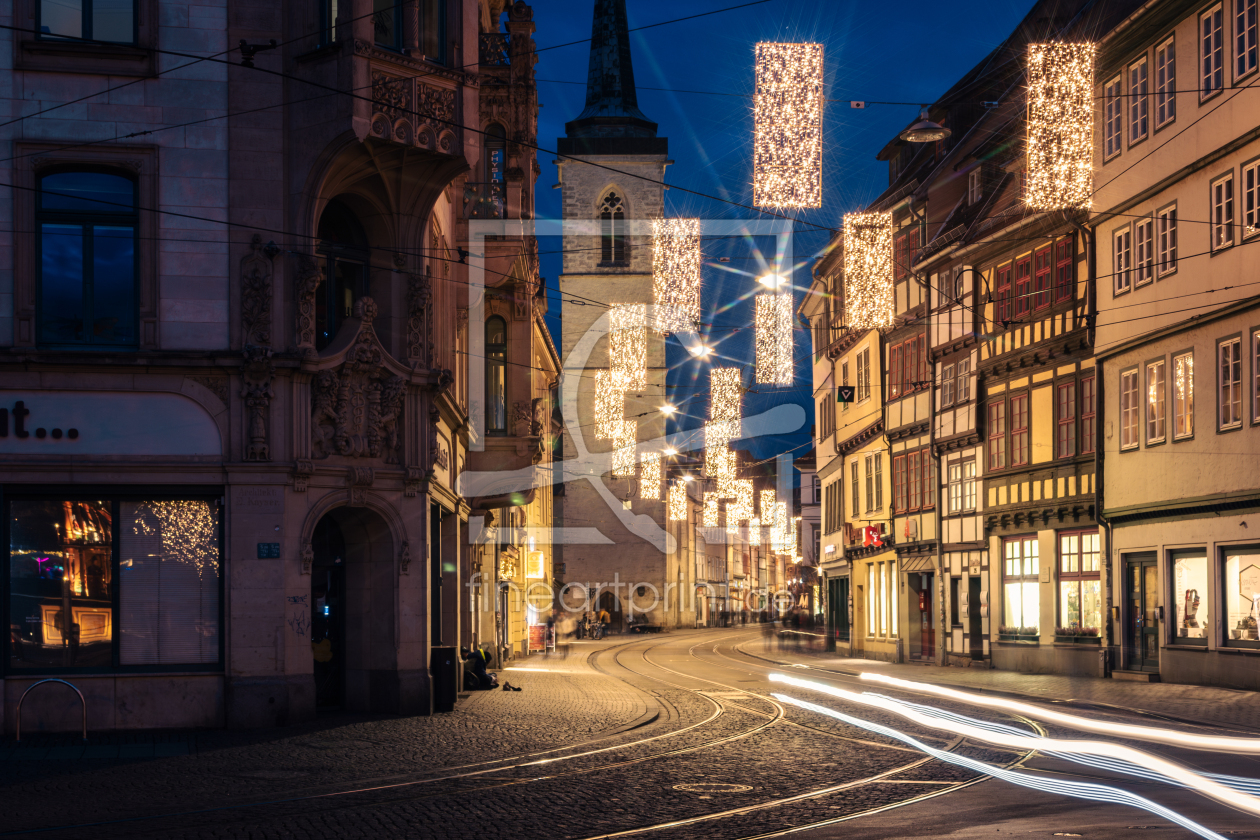 Bild-Nr.: 12872876 Erfurt Marktstraße zu Weihnachten erstellt von Sandra Höfer