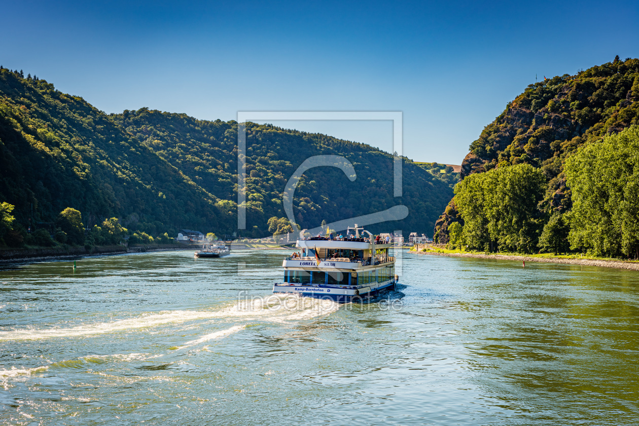 Bild-Nr.: 12890417 Einfahrt zur Loreley 30n erstellt von Erhard Hess