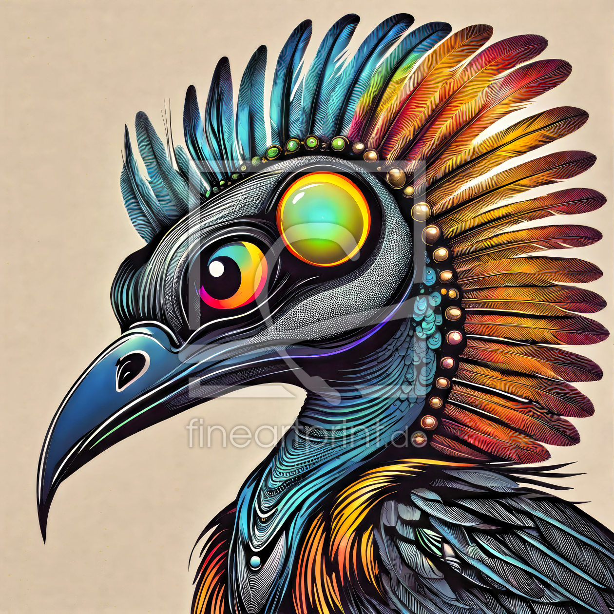 Bild-Nr.: 12890987 Paradiesvogel KI erstellt von XYRIUS
