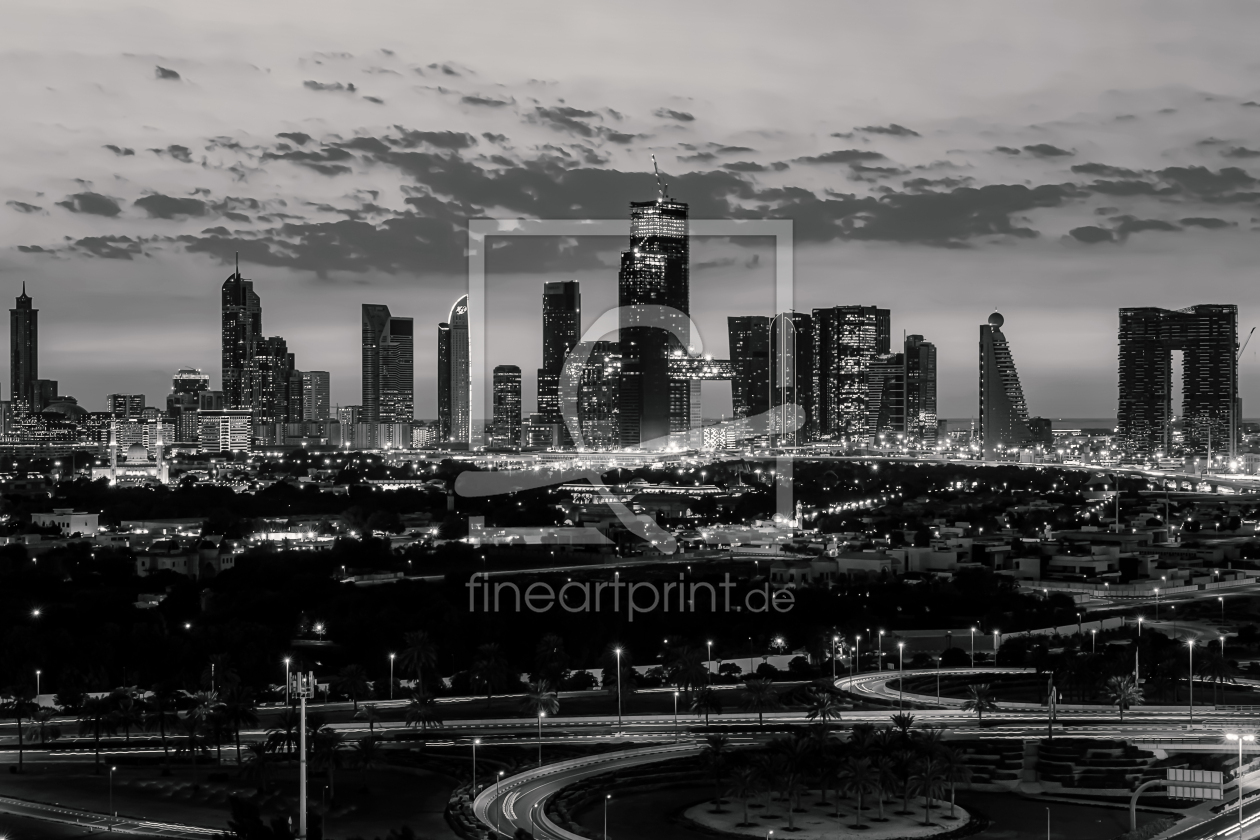 Bild-Nr.: 12891387 Panorama Dubai - Skyline schwarz-weiß erstellt von uh-Photography