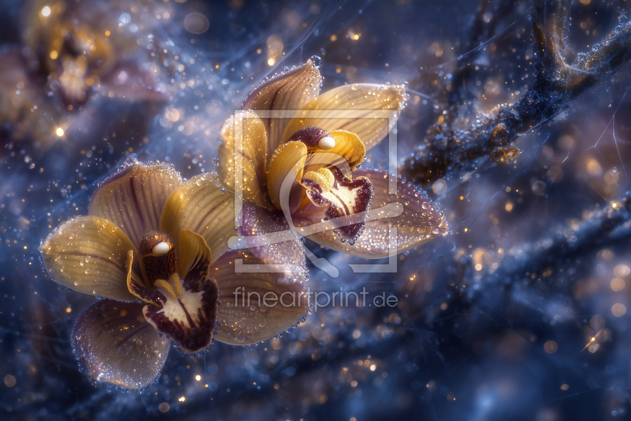 Bild-Nr.: 12895245 Cymbidium Orchidee KI erstellt von Steffen Gierok