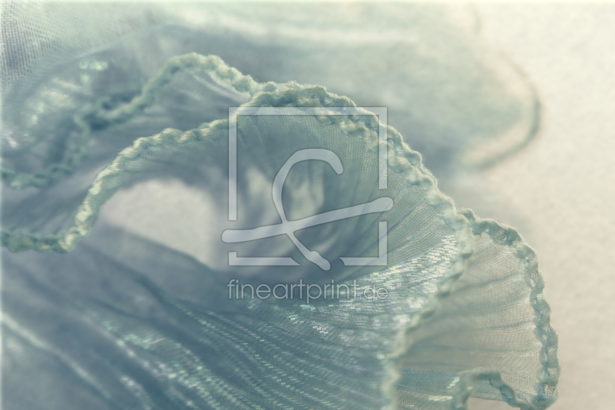 Bild-Nr.: 12899456 Gerüschter Stoff in zartem Blau erstellt von Sandra Höfer