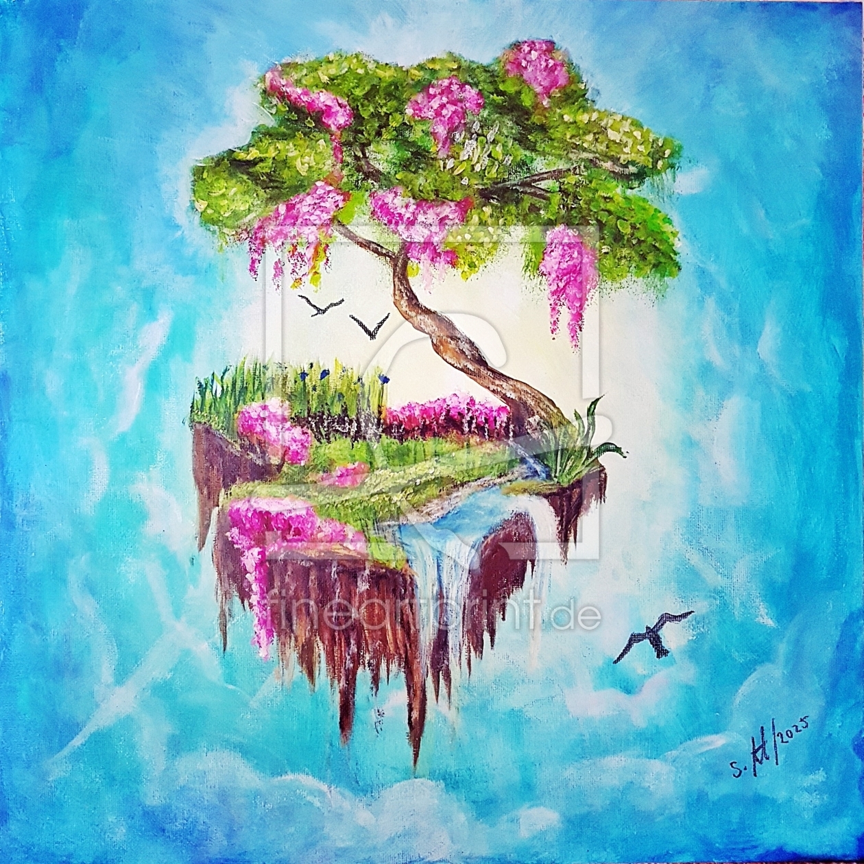 Bild-Nr.: 12902896 Fliegende Insel - Traumhafte Fantasy Art erstellt von Sonja Ziehr