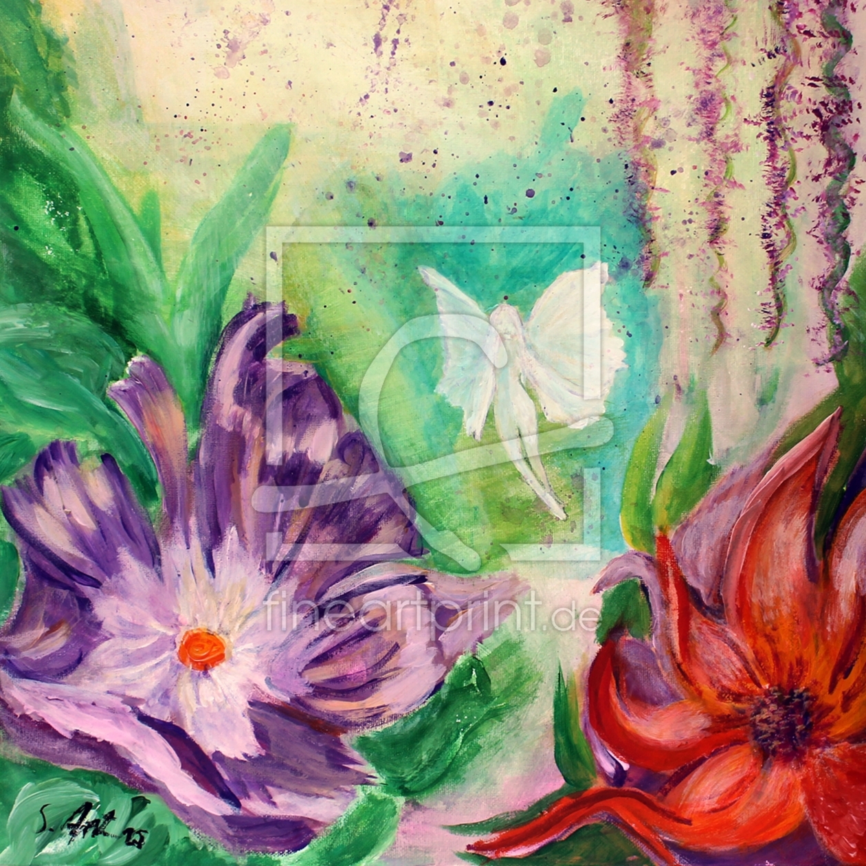 Bild-Nr.: 12905158 Blumenfee - Zauberhafte spirituelle Acrylkunst erstellt von Sonja Ziehr