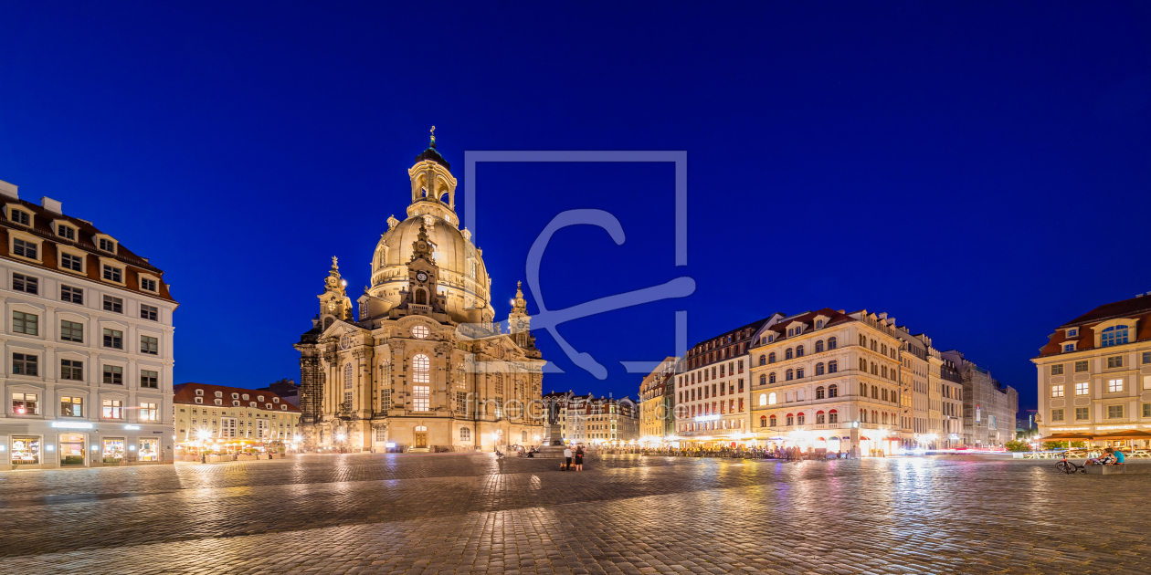 Bild-Nr.: 12905266 Frauenkirche am Neumarkt in Dresden am Abend erstellt von dieterich