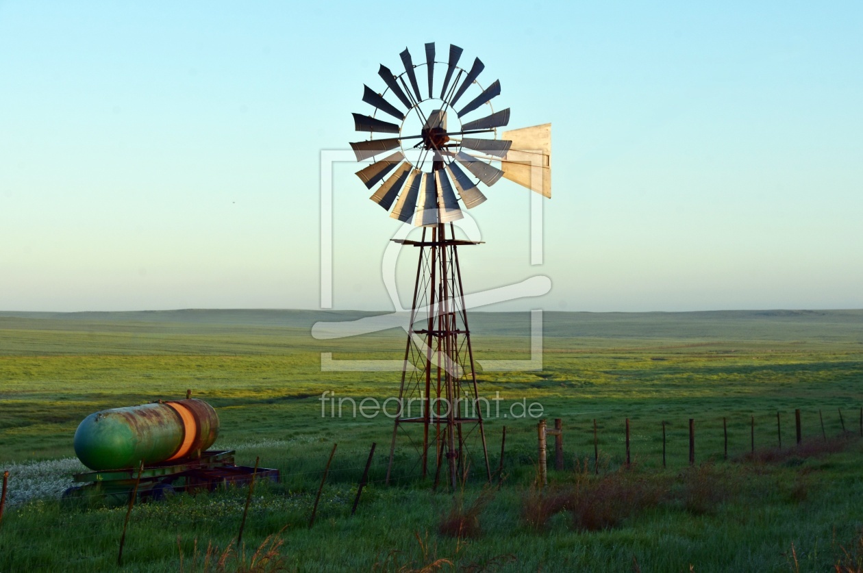 Bild-Nr.: 12911224 landschaft mi einem Western Windrad erstellt von Schwob
