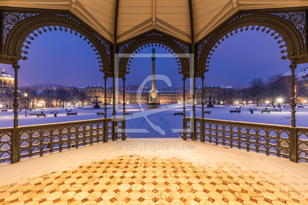Bild-Nr.: 12914827 Winter am Schlossplatz in Stuttgart erstellt von dieterich