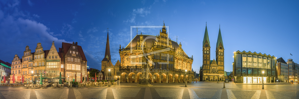 Bild-Nr.: 12915773 Der Bremer Marktplatz im 180 Grad Panorama erstellt von Michael Valjak