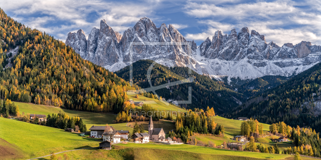 Bild-Nr.: 12916151 Villnösstal Südtirol im Herbst erstellt von Achim Thomae