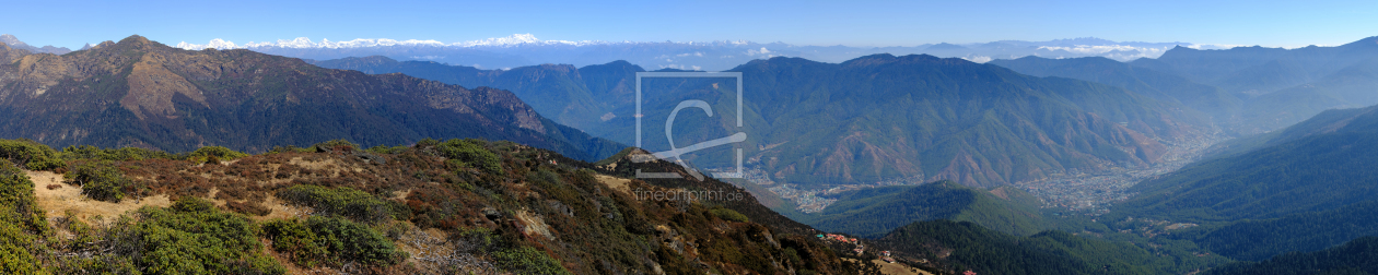 Bild-Nr.: 12932357 Bhutan Panorama erstellt von Gerhard Albicker