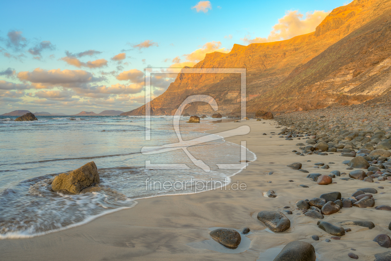 Bild-Nr.: 12934268 Abends am Playa de Famara auf Lanzarote erstellt von Michael Valjak