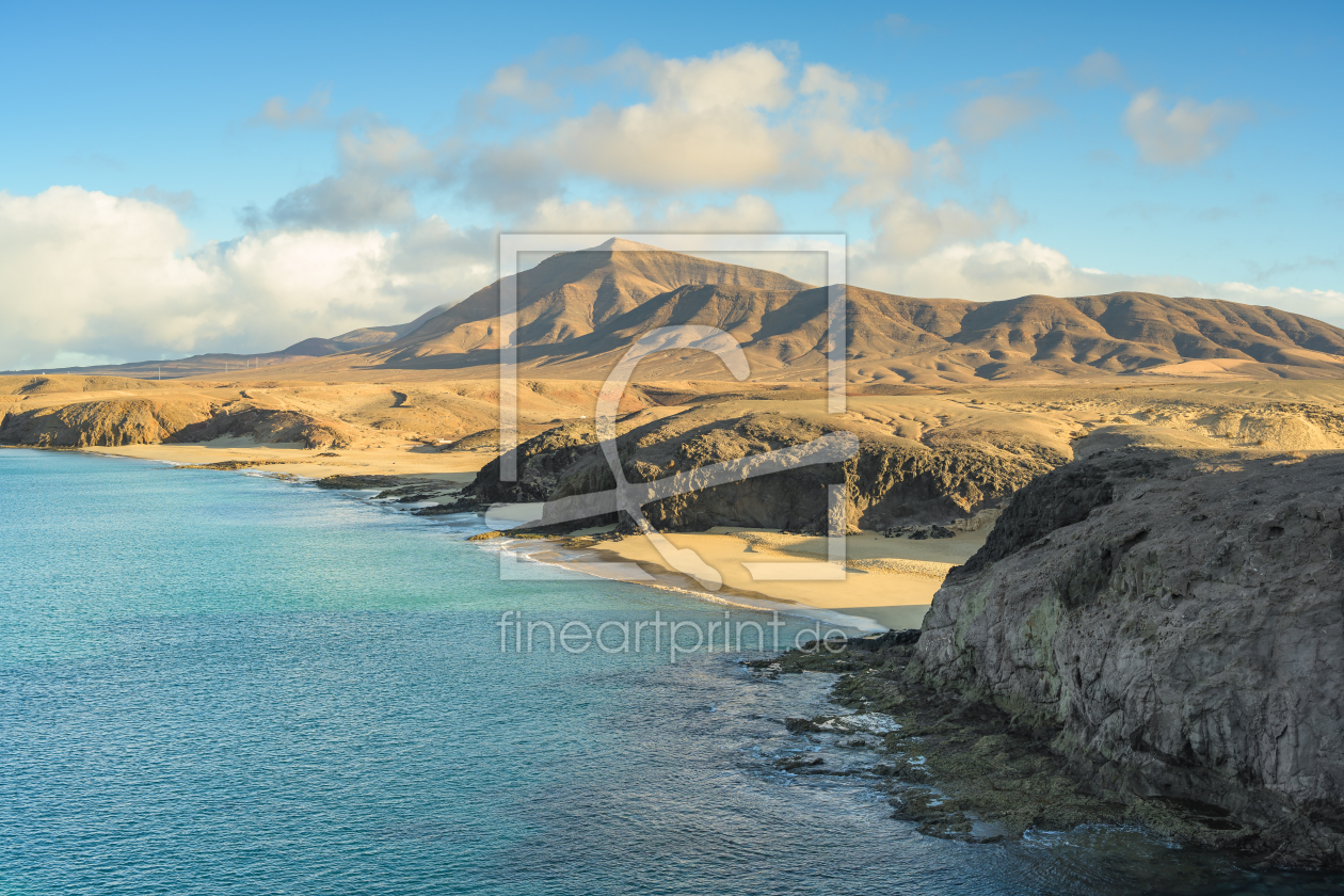 Bild-Nr.: 12936433 Playa de Papagayo und Hacha Grande auf Lanzarote erstellt von Michael Valjak