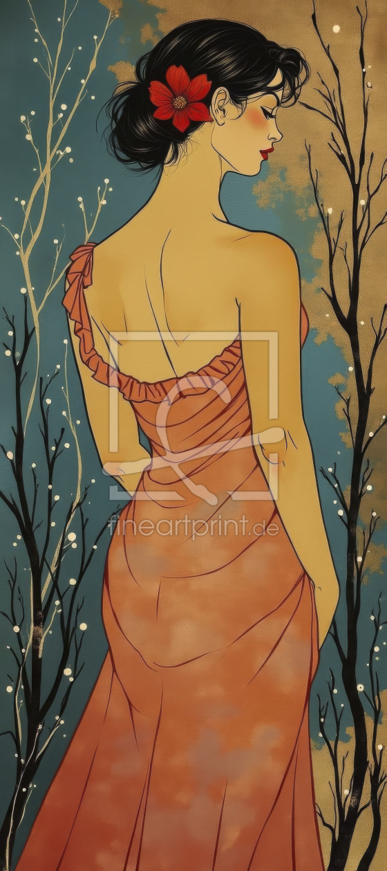 Bild-Nr.: 12940156 Blumenfrau KI erstellt von XYRIUS