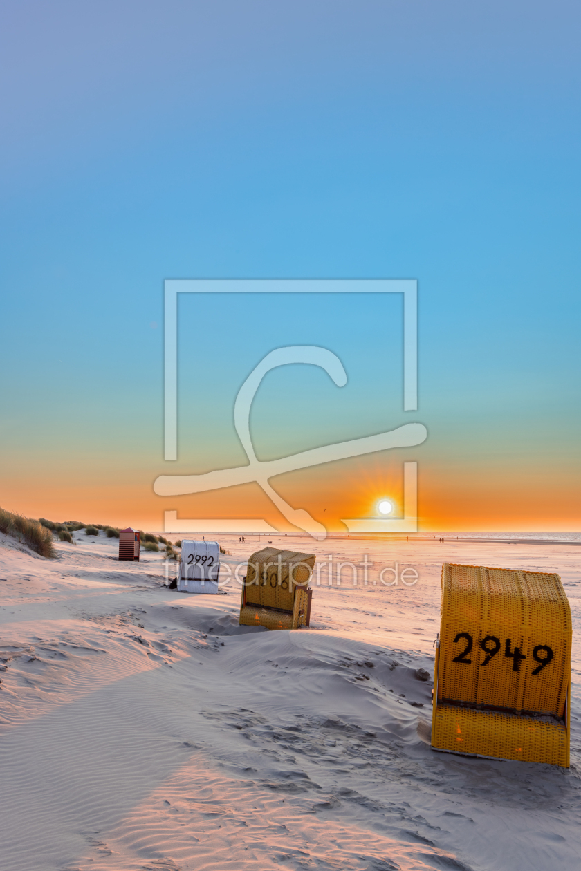 Bild-Nr.: 12940375 Sonnenuntergang auf Juist erstellt von DirkR