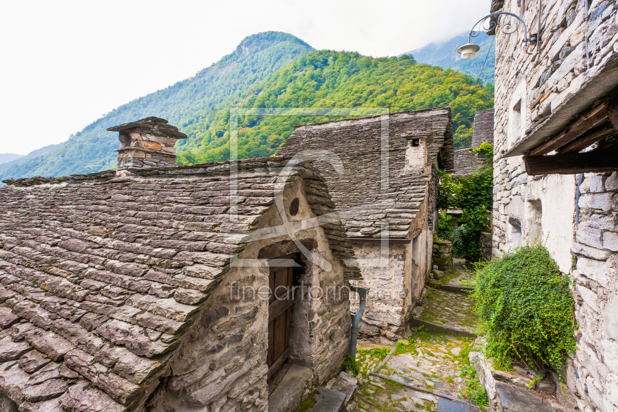 Bild-Nr.: 12949588 Rustico-Siedlung Corippo im Tessin - Schweiz erstellt von dieterich