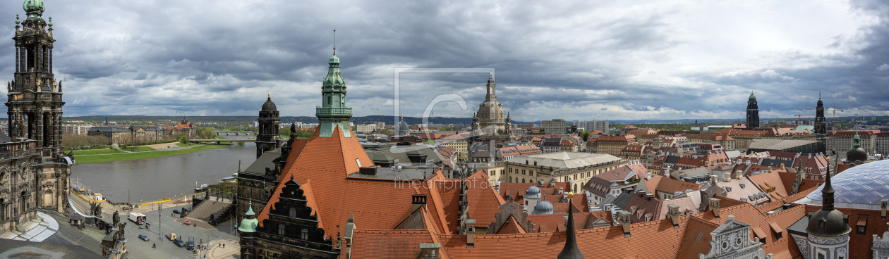 Bild-Nr.: 12950347 Dachlandschaft von Dresden erstellt von Leopold-Brix
