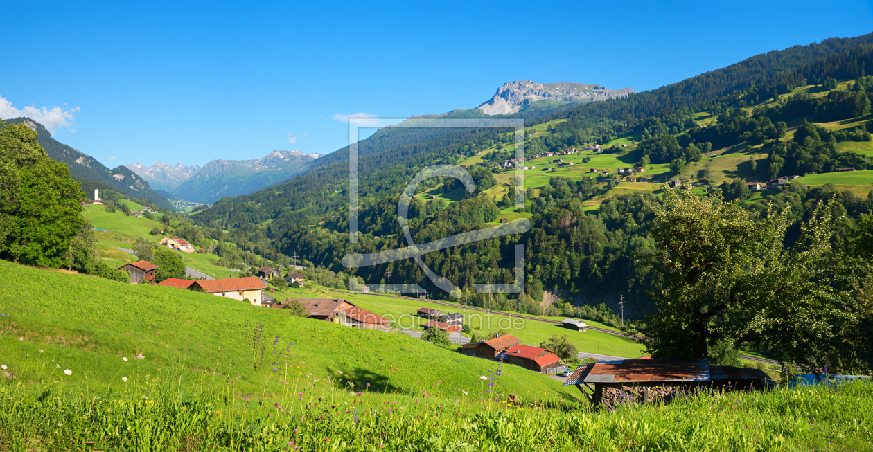 Bild-Nr.: 12950557 Berglandschaft Küblis Schweizer Alpen erstellt von SusaZoom