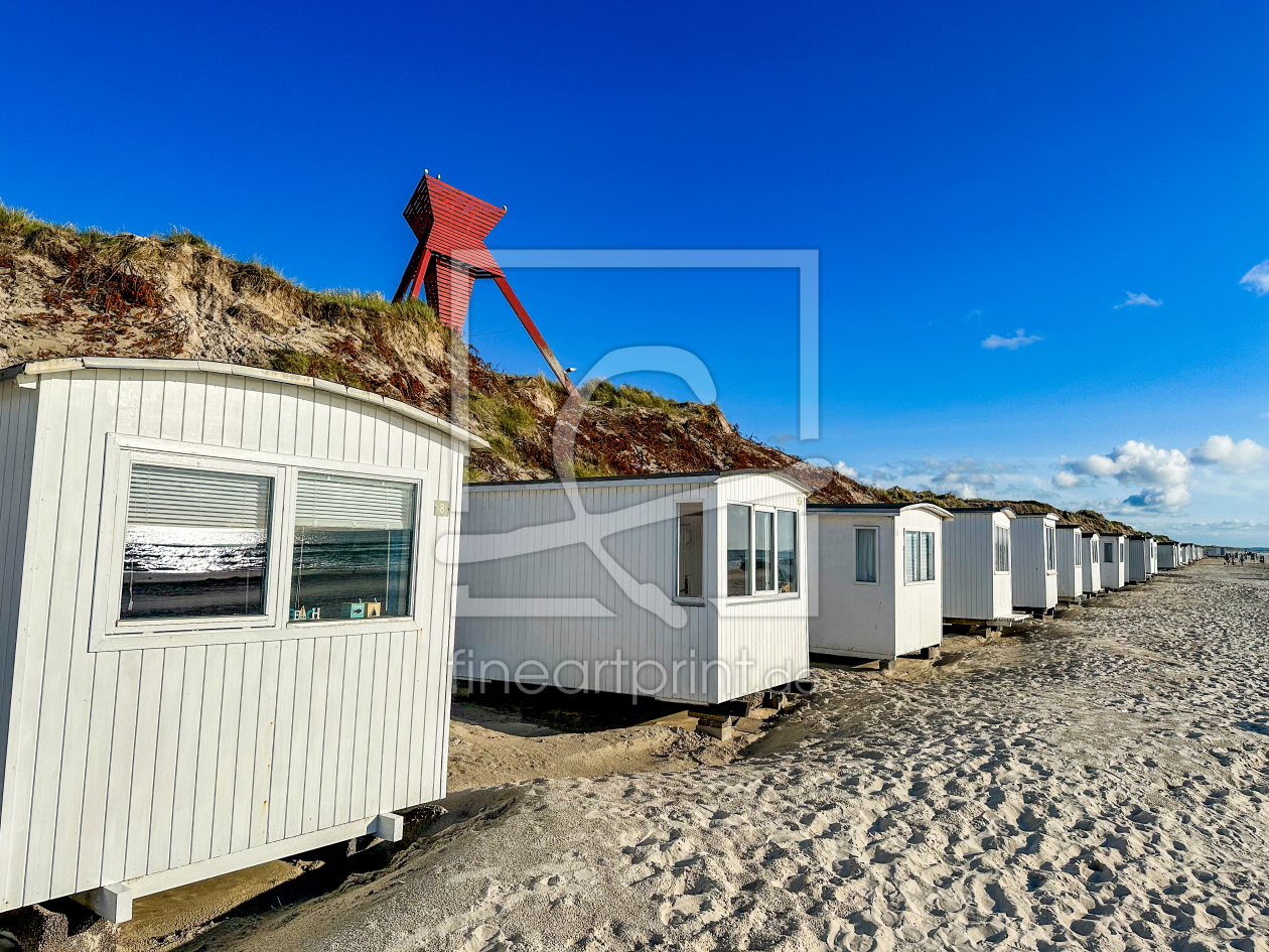 Bild-Nr.: 12957279 Strandhäuser in Blokhus erstellt von DirkR