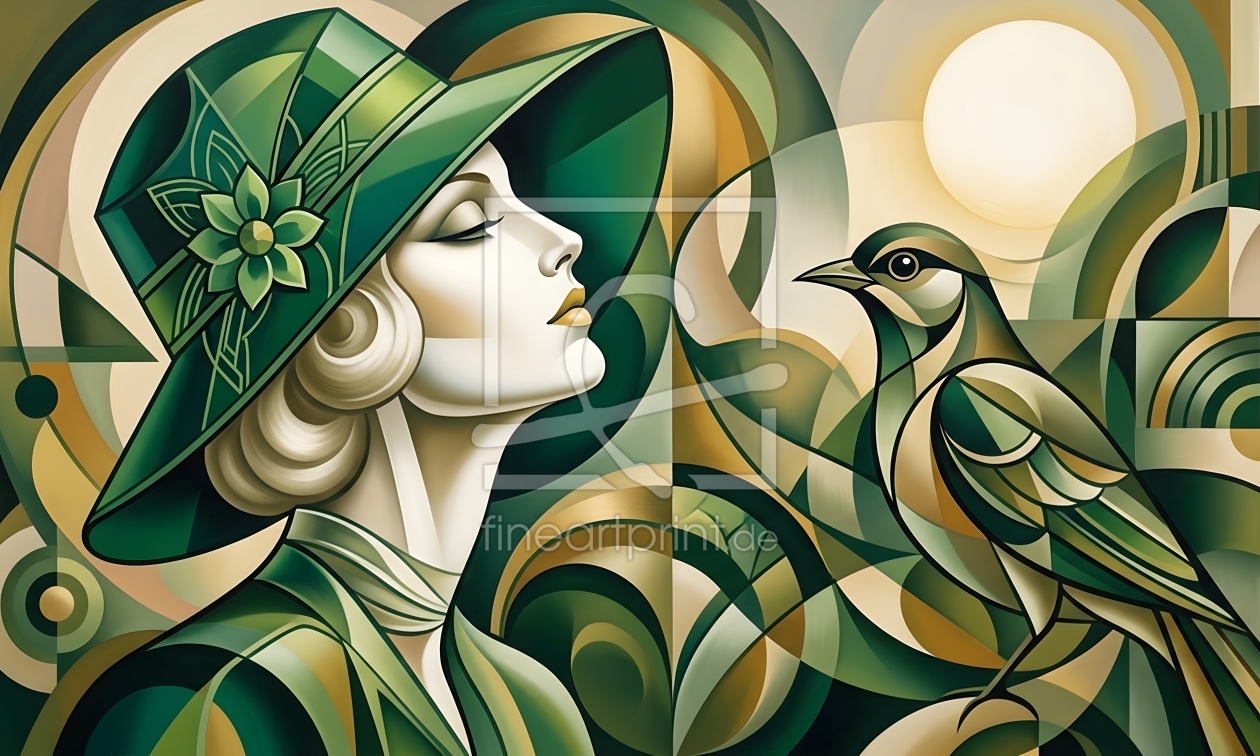 Bild-Nr.: 12957621  Melodie des Frühlings im Art Deco Stil KI     erstellt von gabii40