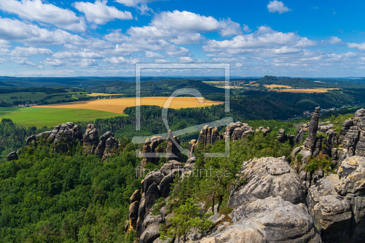 Bild-Nr.: 12963725 Schrammsteine Sommerlandschaft erstellt von Marc Alexander Kunze