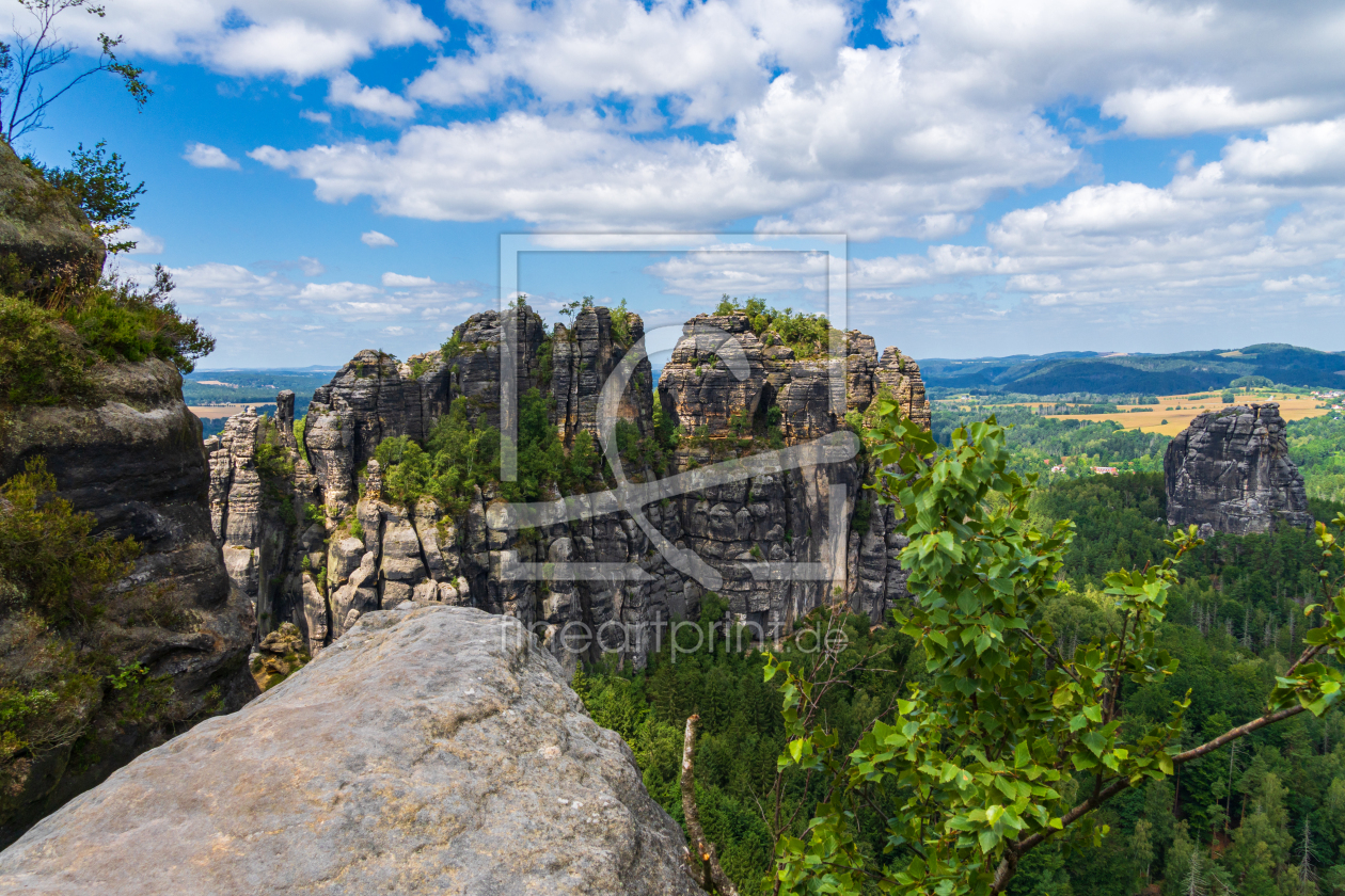 Bild-Nr.: 12965018 Sommerblick auf die Schrammsteine  erstellt von Marc Alexander Kunze