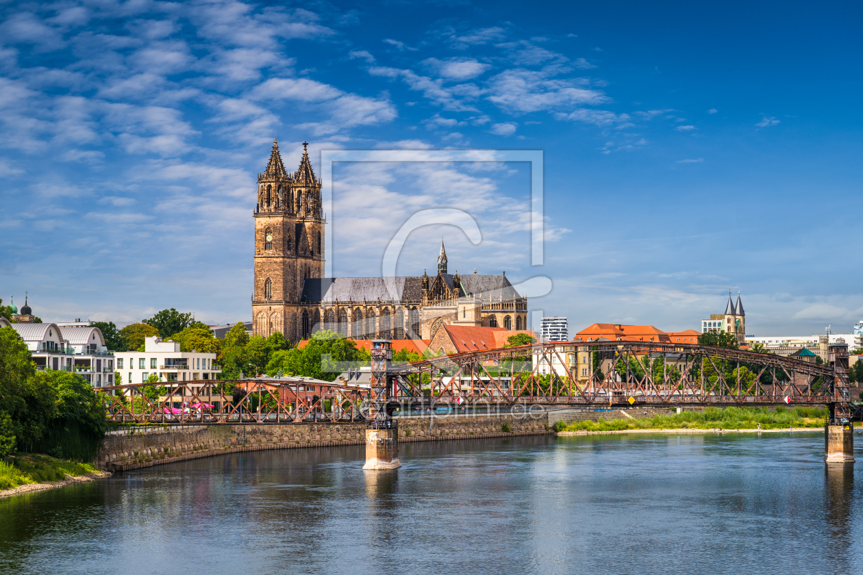Bild-Nr.: 12967964 Magdeburg Dom an der Elbe erstellt von Mapics