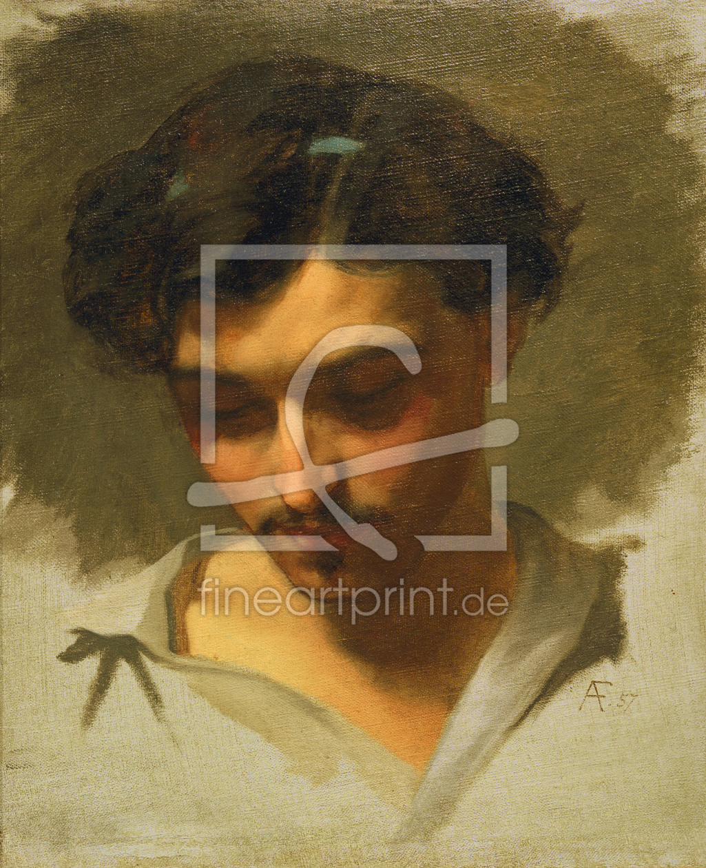 Bild-Nr.: 30000096 Feuerbach / Self-portrait / 1857 erstellt von Feuerbach, Anselm