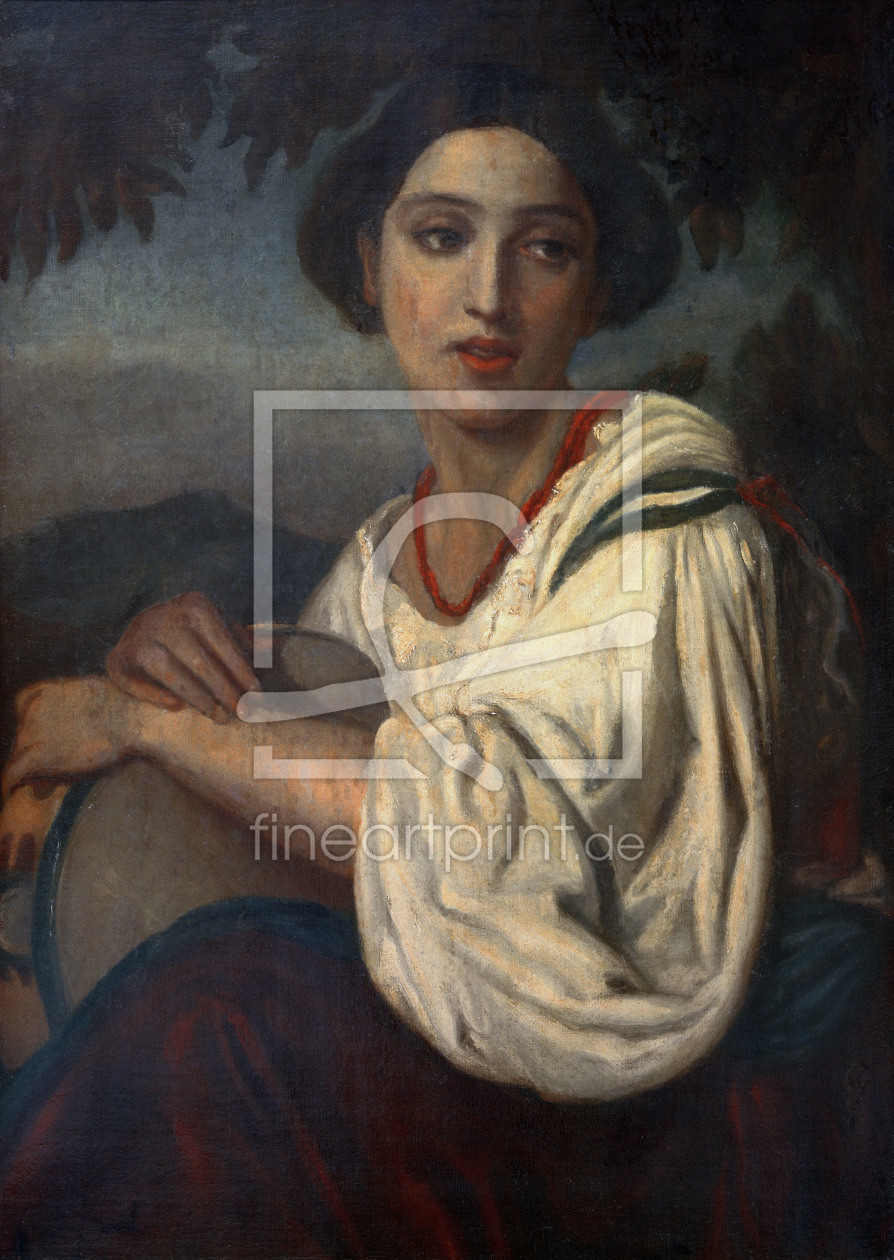 Bild-Nr.: 30000146 A.Feuerbach, Frau mit Tamburin erstellt von Feuerbach, Anselm