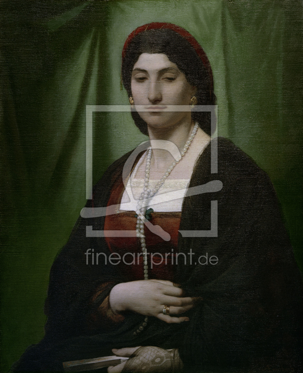 Bild-Nr.: 30000164 A.Feuerbach, Nanna mit Perlenkette erstellt von Feuerbach, Anselm