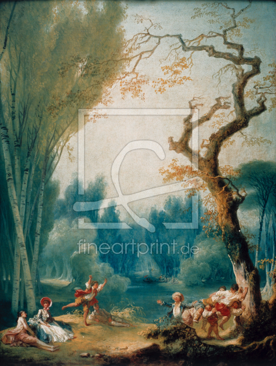 Bild-Nr.: 30000210 J.H.Fragonard, Spiel mit Pferd u.Reiter erstellt von Fragonard, Jean-Honoré