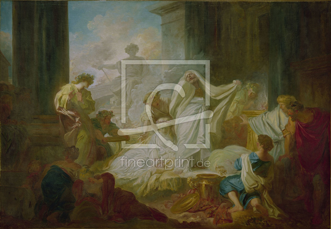 Bild-Nr.: 30000214 J.H.Fragonard, Koresos und Kallirhoe erstellt von Fragonard, Jean-Honoré