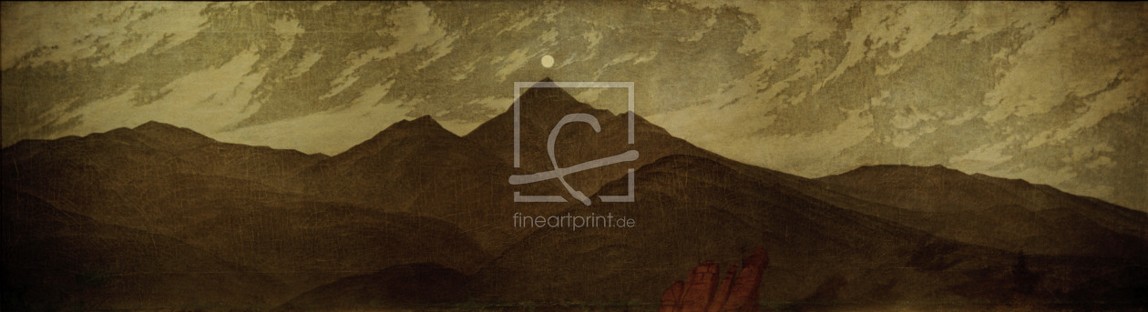 Bild-Nr.: 30000292 C.D.Friedrich, Mond Ã¼ber Riesengebirge erstellt von Friedrich, Caspar David