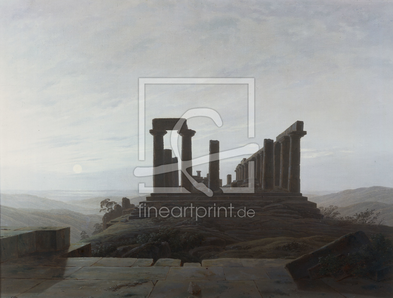 Bild-Nr.: 30000414 Friedrich / Juno Temple Agrigent /c.1830 erstellt von Friedrich, Caspar David