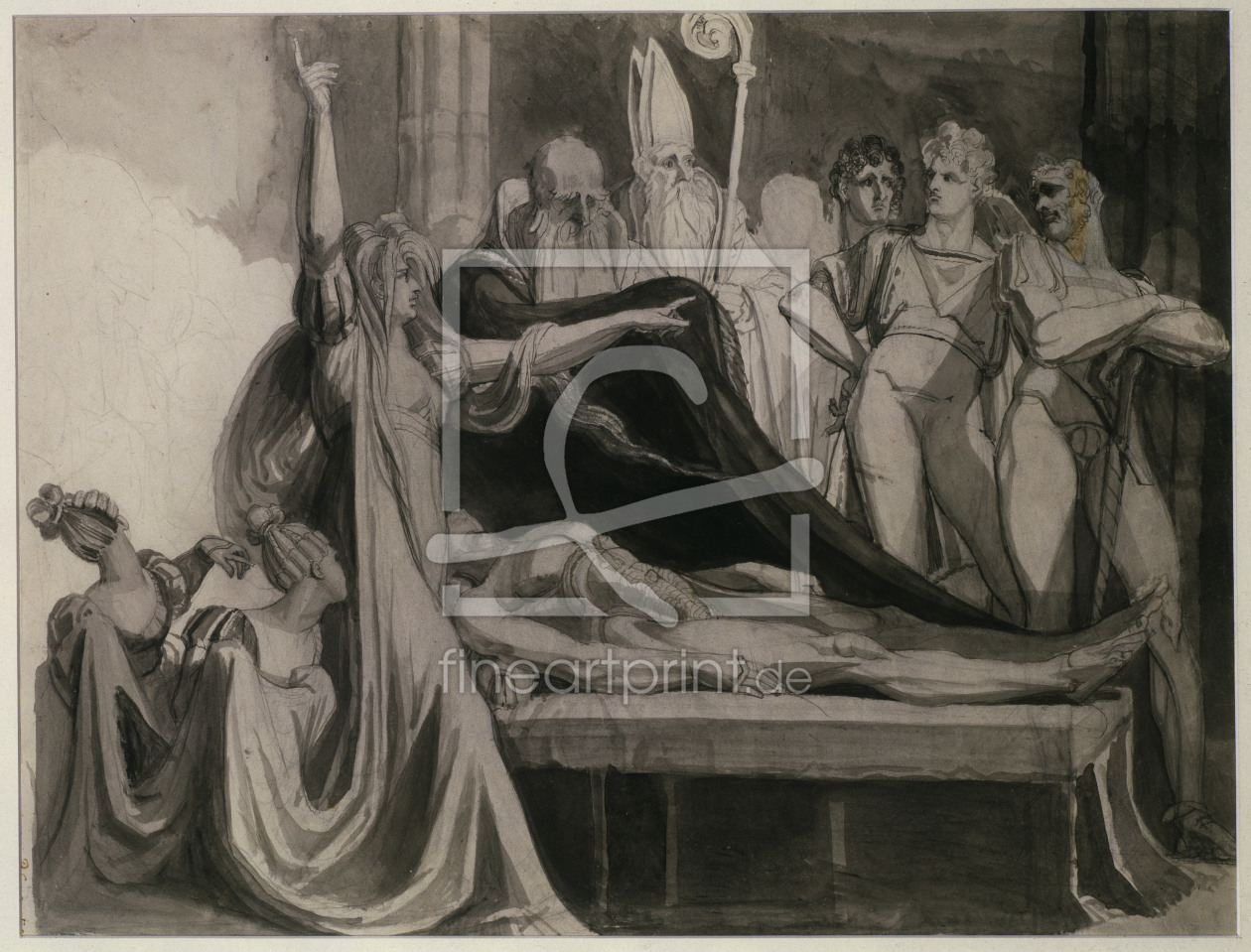 Bild-Nr.: 30000464 Fuessli / Kriemhild mourns Siegfried erstellt von Füssli, Johann Heinrich d.J.