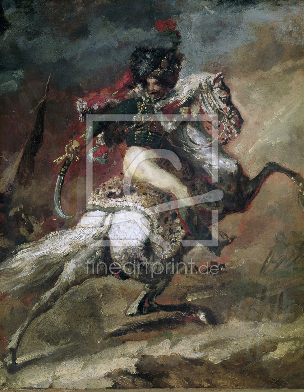 Bild-Nr.: 30000698 Gericault / Mounted Officer / Painting erstellt von GÃ©ricault, ThÃ©odore