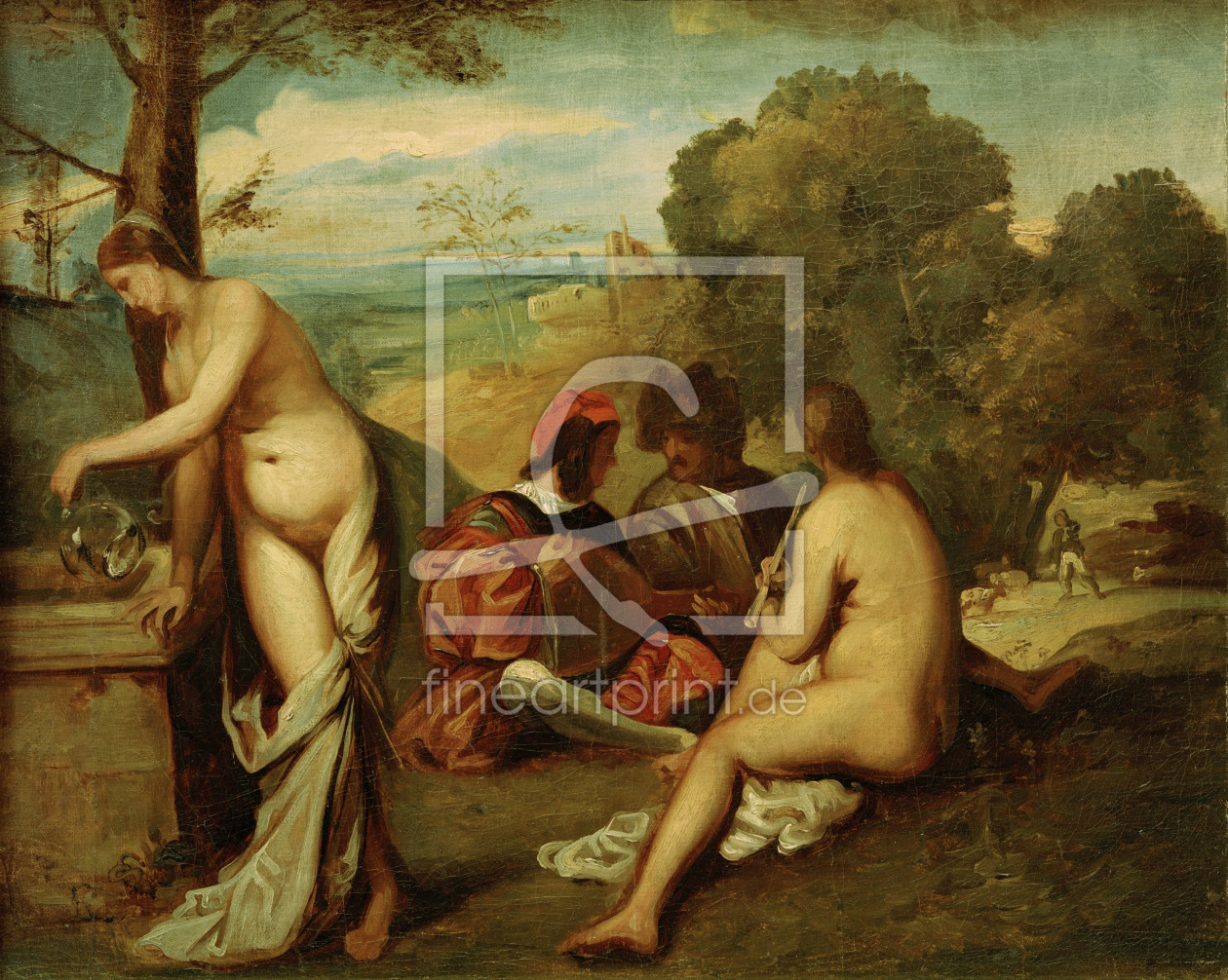 Bild-Nr.: 30000724 Feuerbach nach Giorgione, Ländl.Konzert erstellt von Giorgione (Giorgio da Castelfranco | Barbarelli)