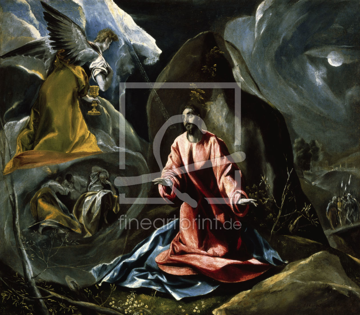 Bild-Nr.: 30000794 El Greco / Christ at Mt.of Olives erstellt von Greco, El (Domenikos Theotokopoulos)