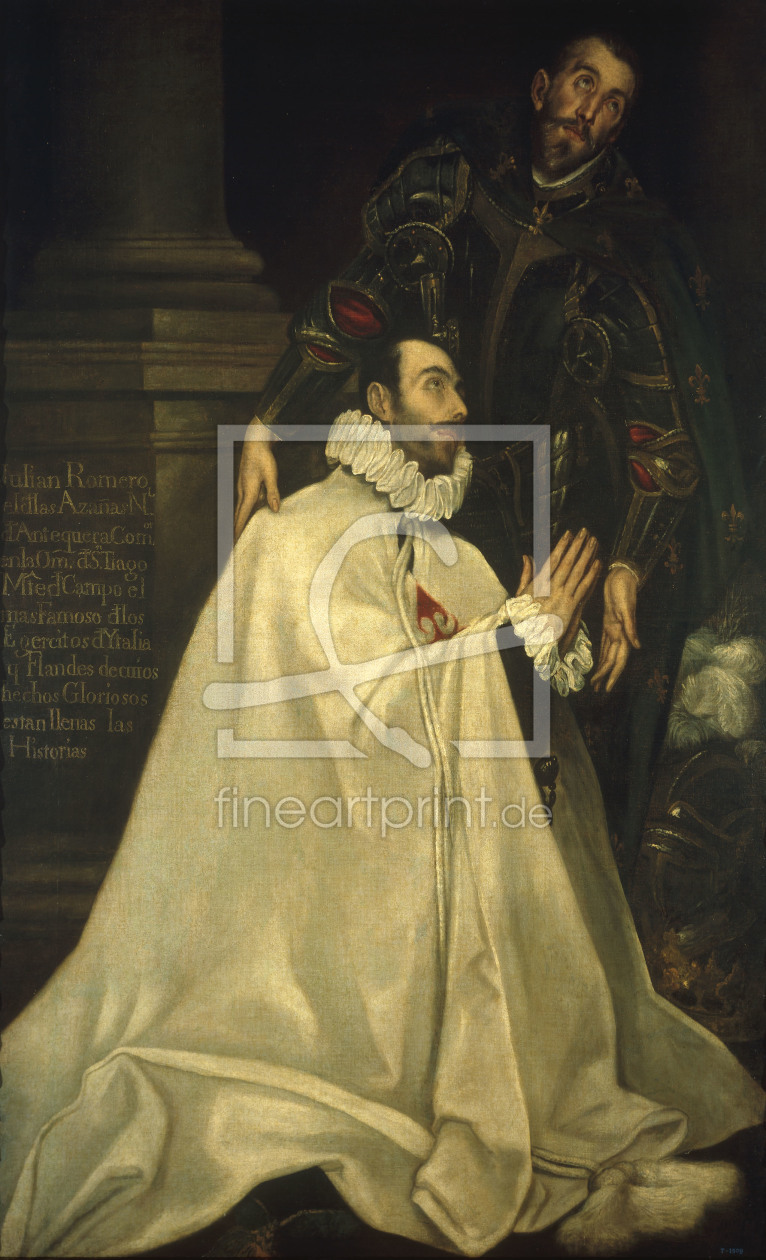 Bild-Nr.: 30000818 El Greco / JuliÃ¡n Romero and St. Julian erstellt von Greco, El (Domenikos Theotokopoulos)