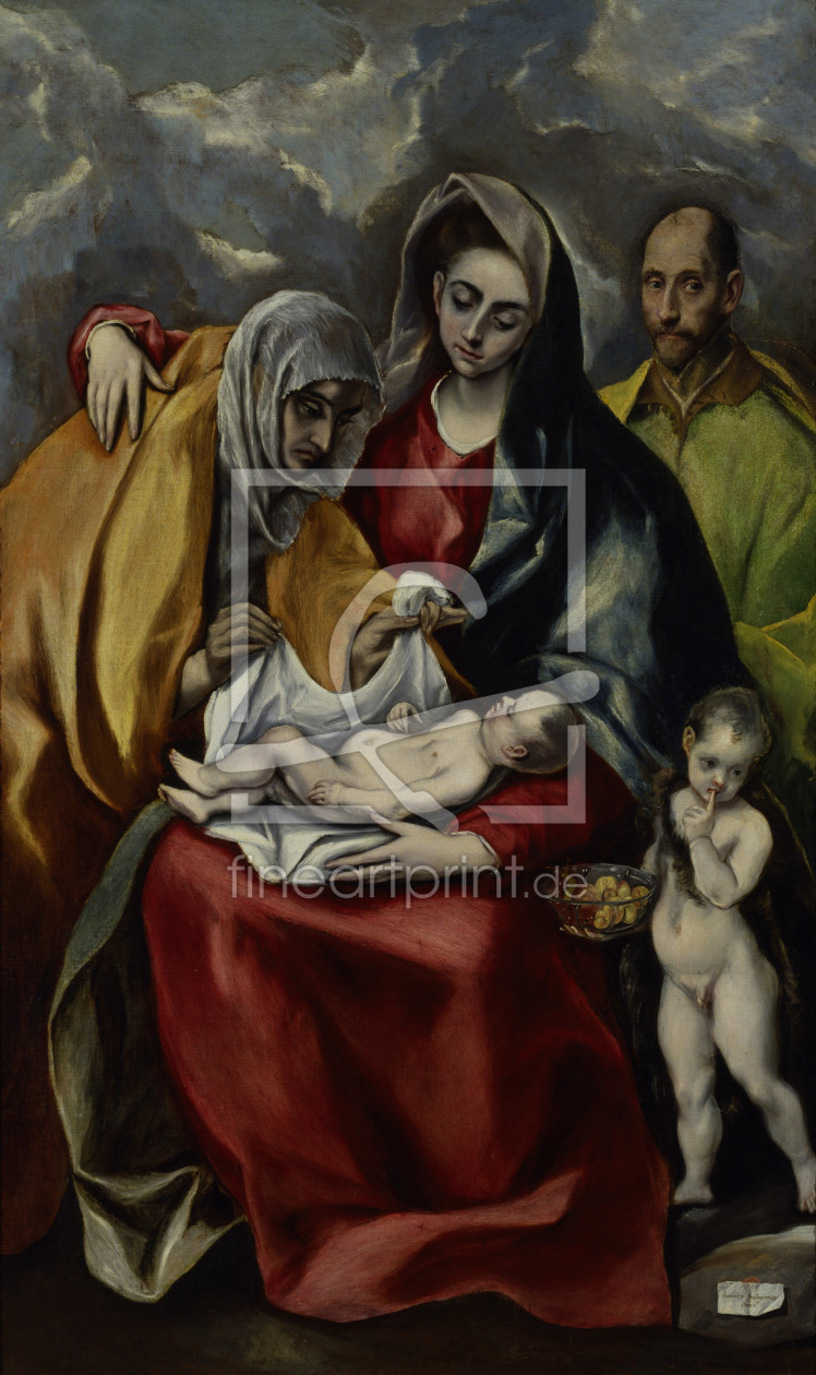 Bild-Nr.: 30000856 The Holy Family / El Greco / c.1580/85 erstellt von Greco, El (Domenikos Theotokopoulos)