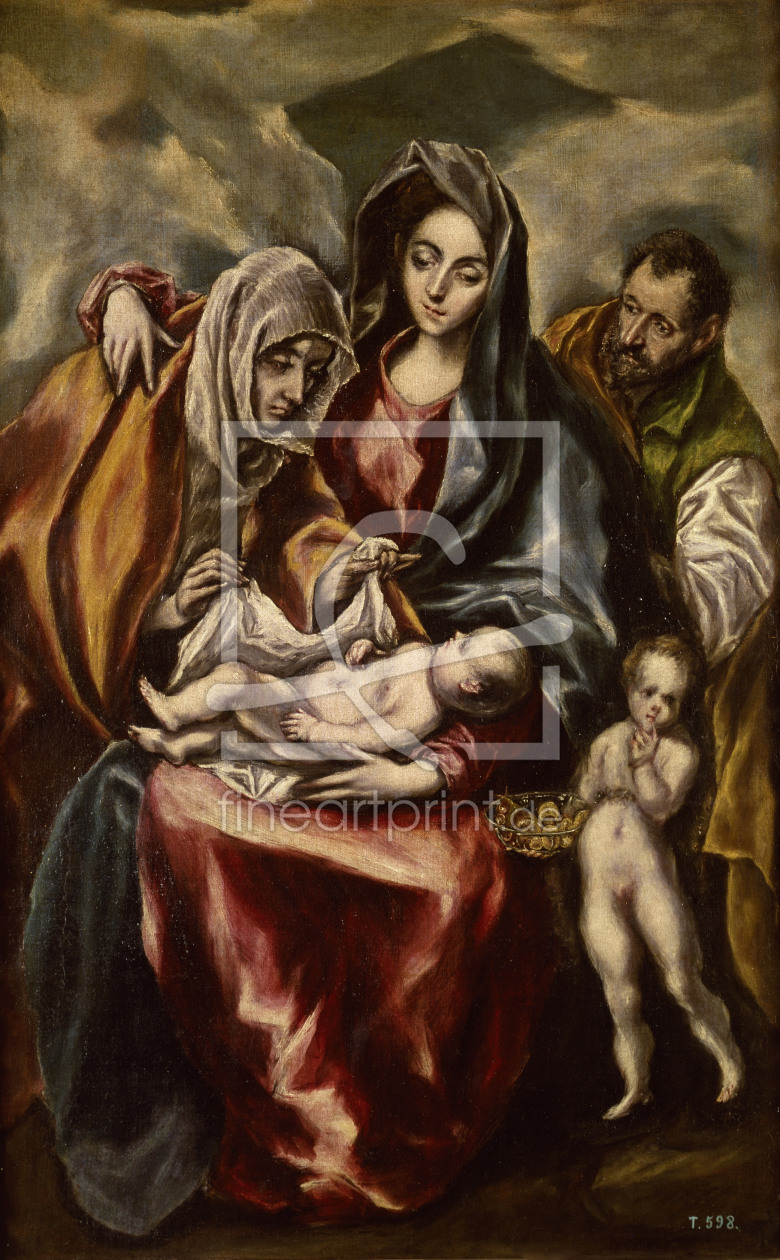 Bild-Nr.: 30000858 El Greco / The Holy Family erstellt von Greco, El (Domenikos Theotokopoulos)