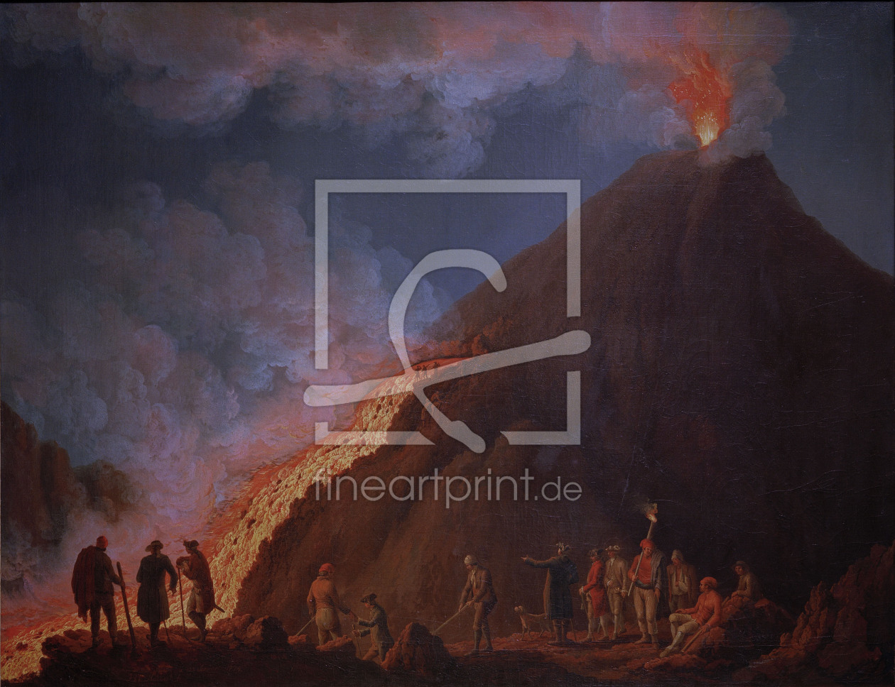 Bild-Nr.: 30000990 Vesuvius / Eruption / 1774 / Hackert erstellt von Hackert, Philipp