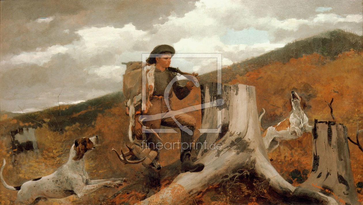 Bild-Nr.: 30001034 Winslow Homer / Huntsman and Dogs / 1891 erstellt von Homer, Winslow