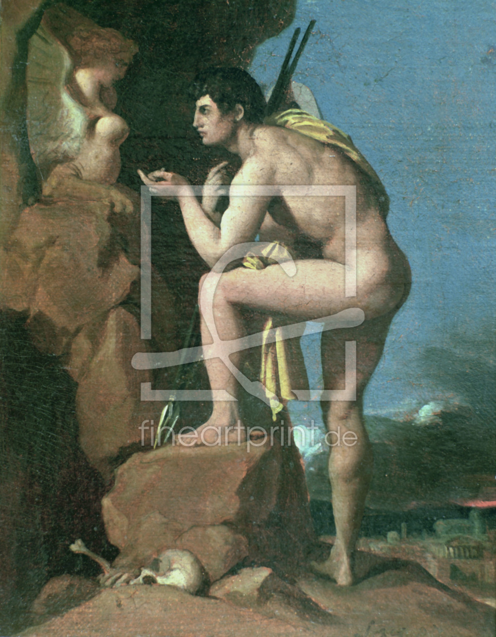 Bild-Nr.: 30001160 J.A.D.Ingres, Ã–dipus und die Sphinx erstellt von Ingres, Jean-Auguste-Dominique