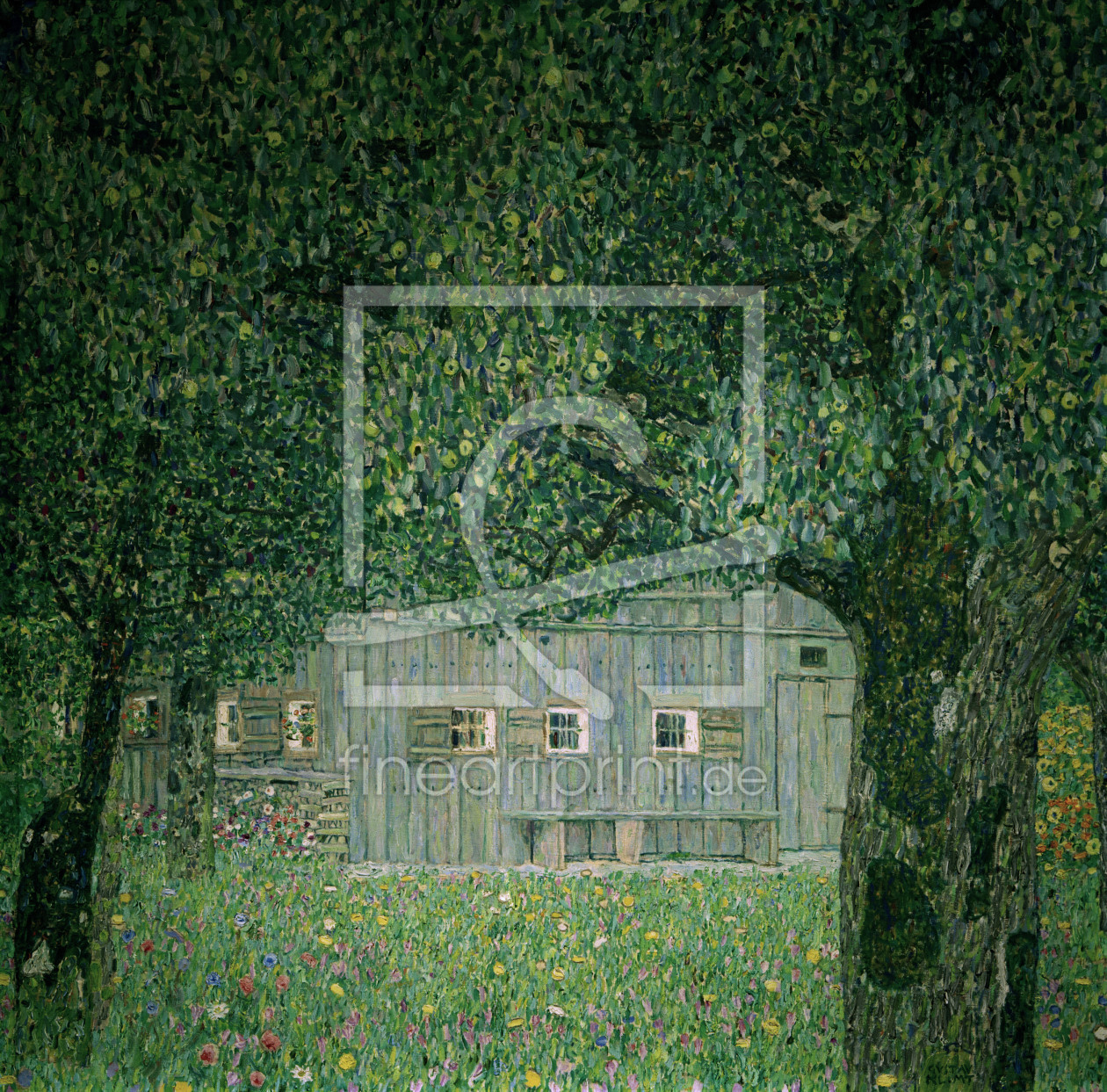 Bild-Nr.: 30001240 Gustav Klimt, OberÃ¶sterreich. Bauernhaus erstellt von Klimt, Gustav